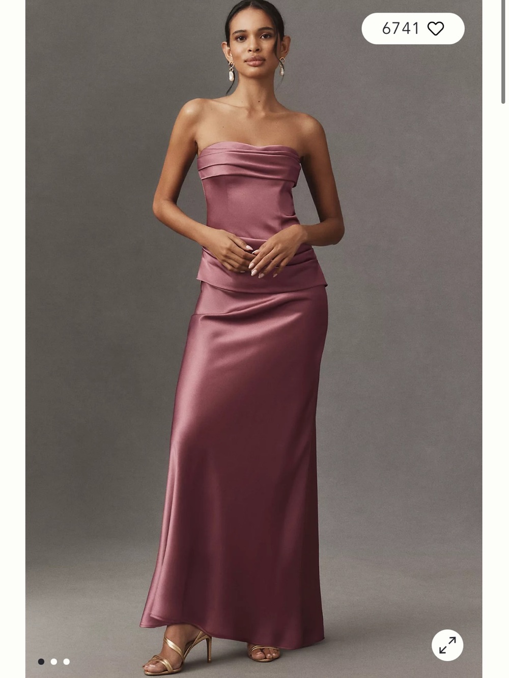 Mare Mare Isabella Strapless Ruched Corset Dress in XS